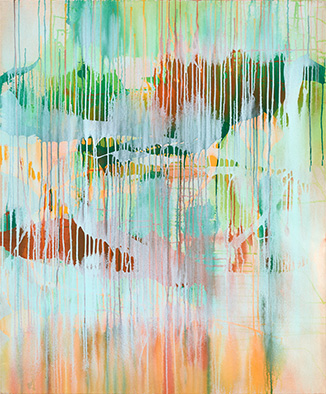 Nach dem Regen, 2013, Acryl auf Nessel, 120x100 cm